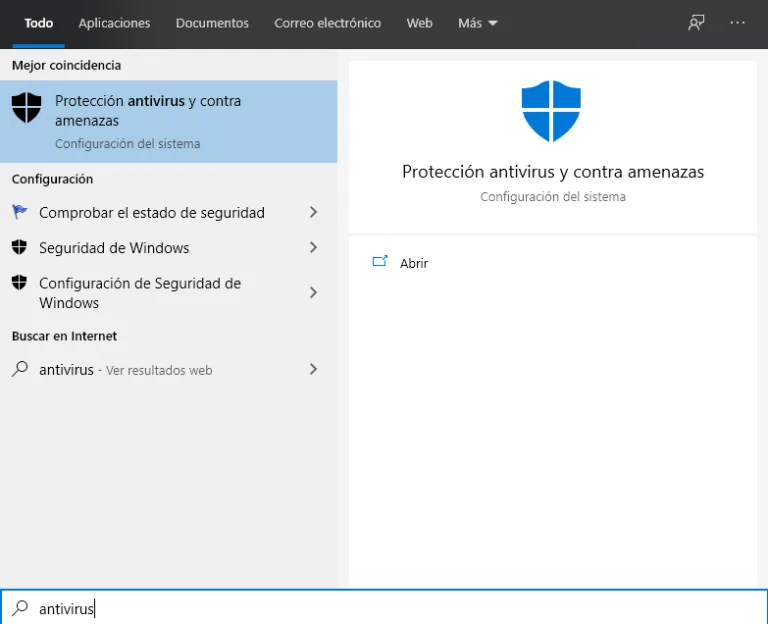 Virus & threat protection settings