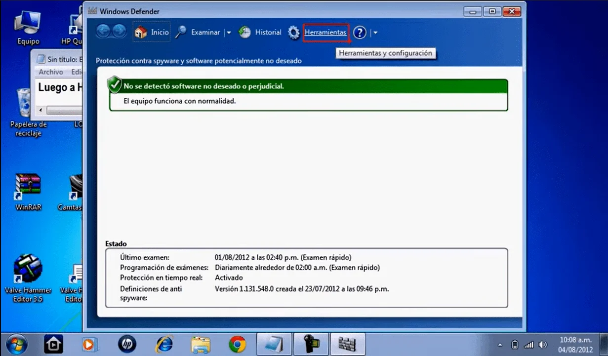 How to disable Wndows Defender in Windows 7?