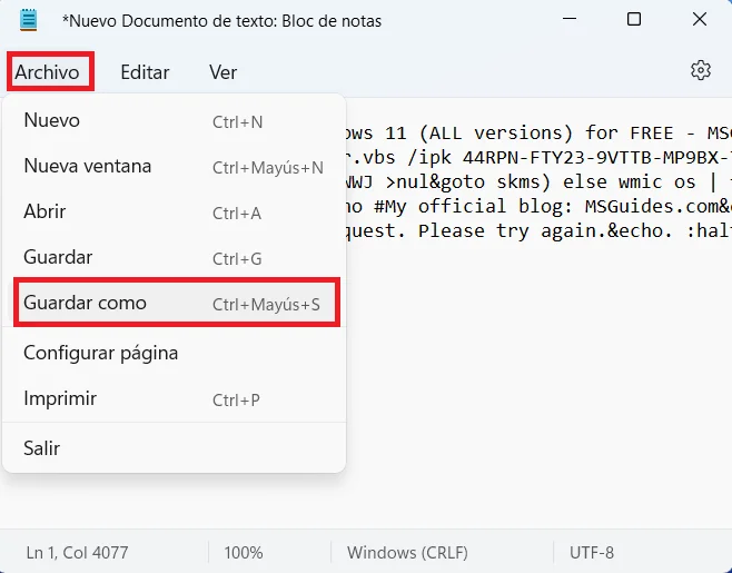 Windows 11 txt